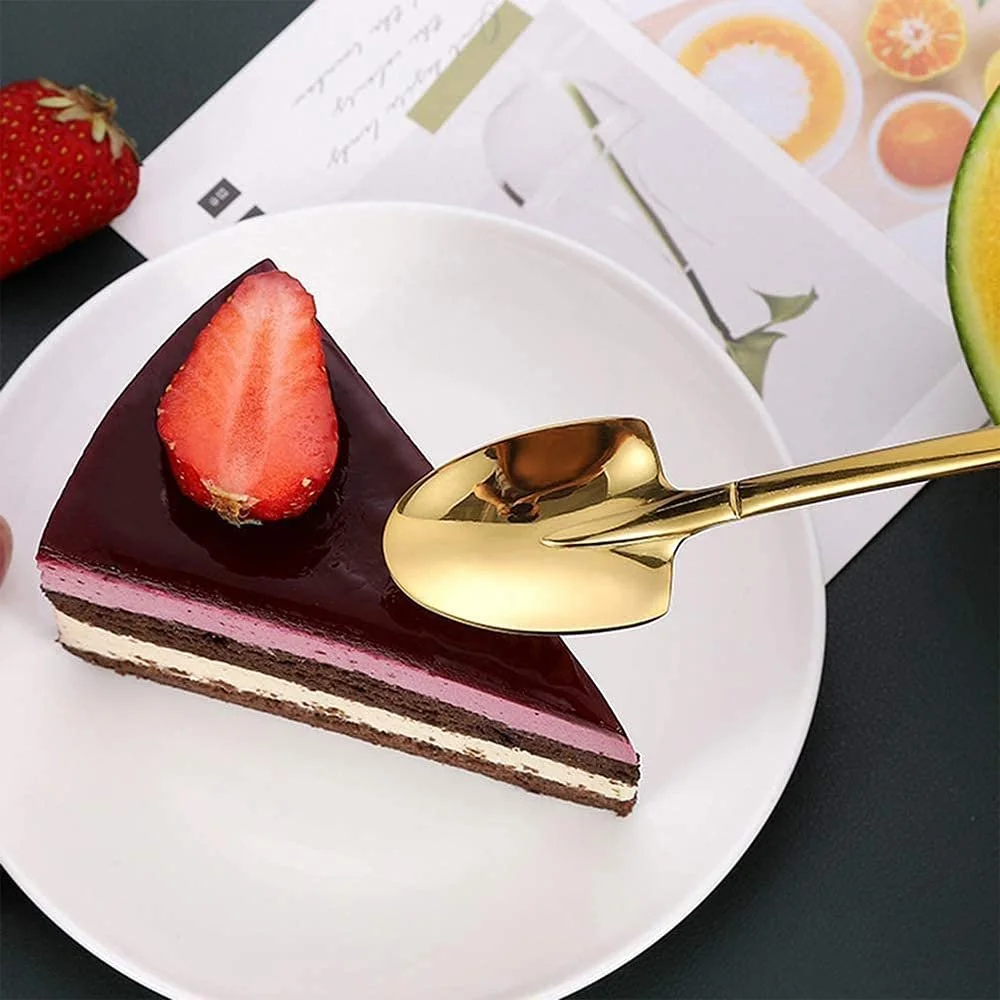 Ложка Spade Shape Кавова ложка для змішування з нержавіючої сталі, фото №4