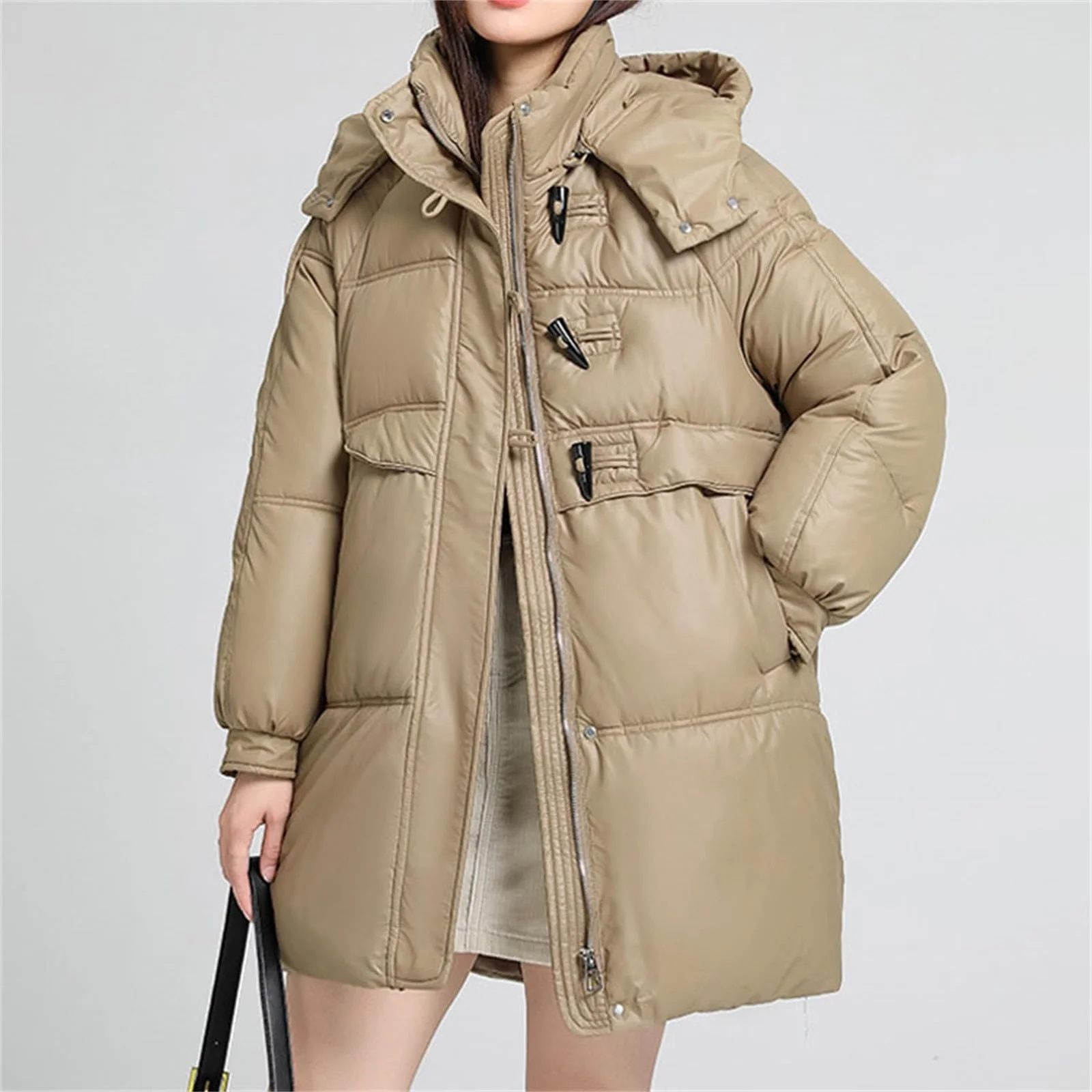 Женская куртка DKLOVIFU Парка Длинная, фото №5 Женская куртка DKLOVIFU Парка Длинная, фото №5