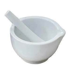 Ступка з товкачем керамічна, для спецій, імбиру, часнику - Фото 1