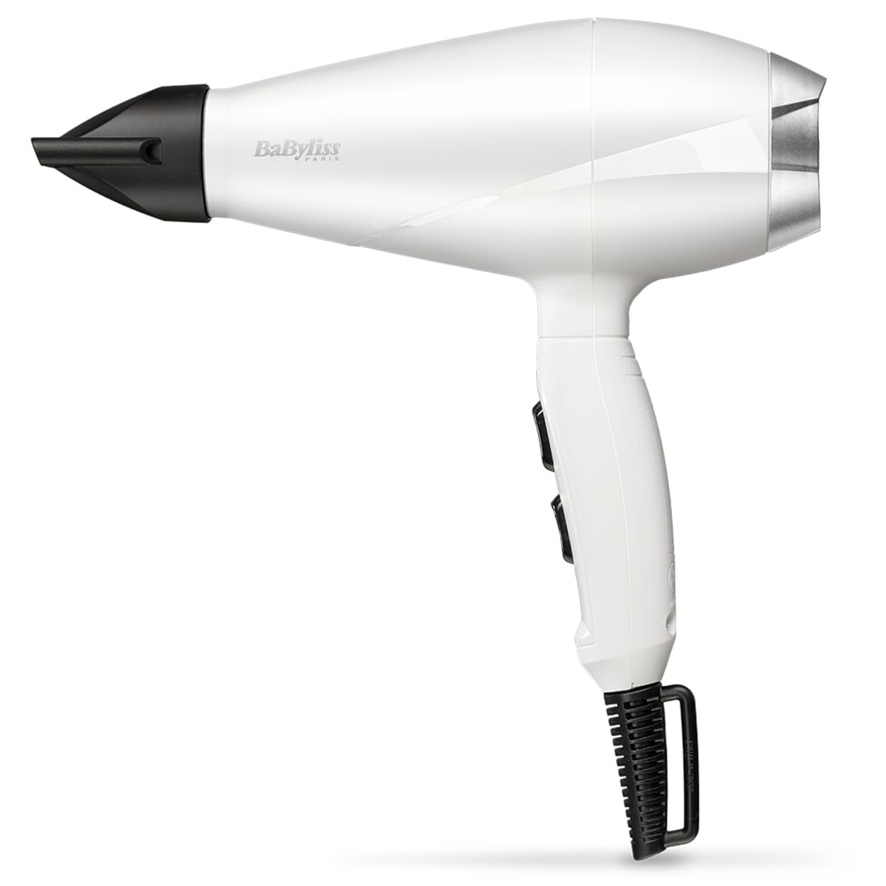 Фен BaByliss Speed Pro 2000 Вт, профессиональный AC, сделано в Италии, легкий, с ионной технологией против завивки, 3 температурных и 2 скоростных режима, белый, фото №1