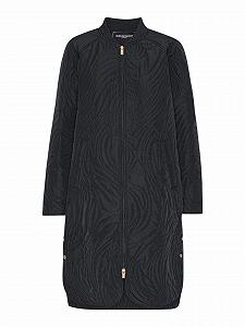 Пальто стьобане Ilse Jacobsen DUNE06 A-силуету з бічними розрізами і двосторонньою блискавкою - Фото 1