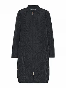 Стёганое пальто Ilse Jacobsen DUNE06 A-силуэта с боковыми разрезами и двухсторонней молнией - Фото 1