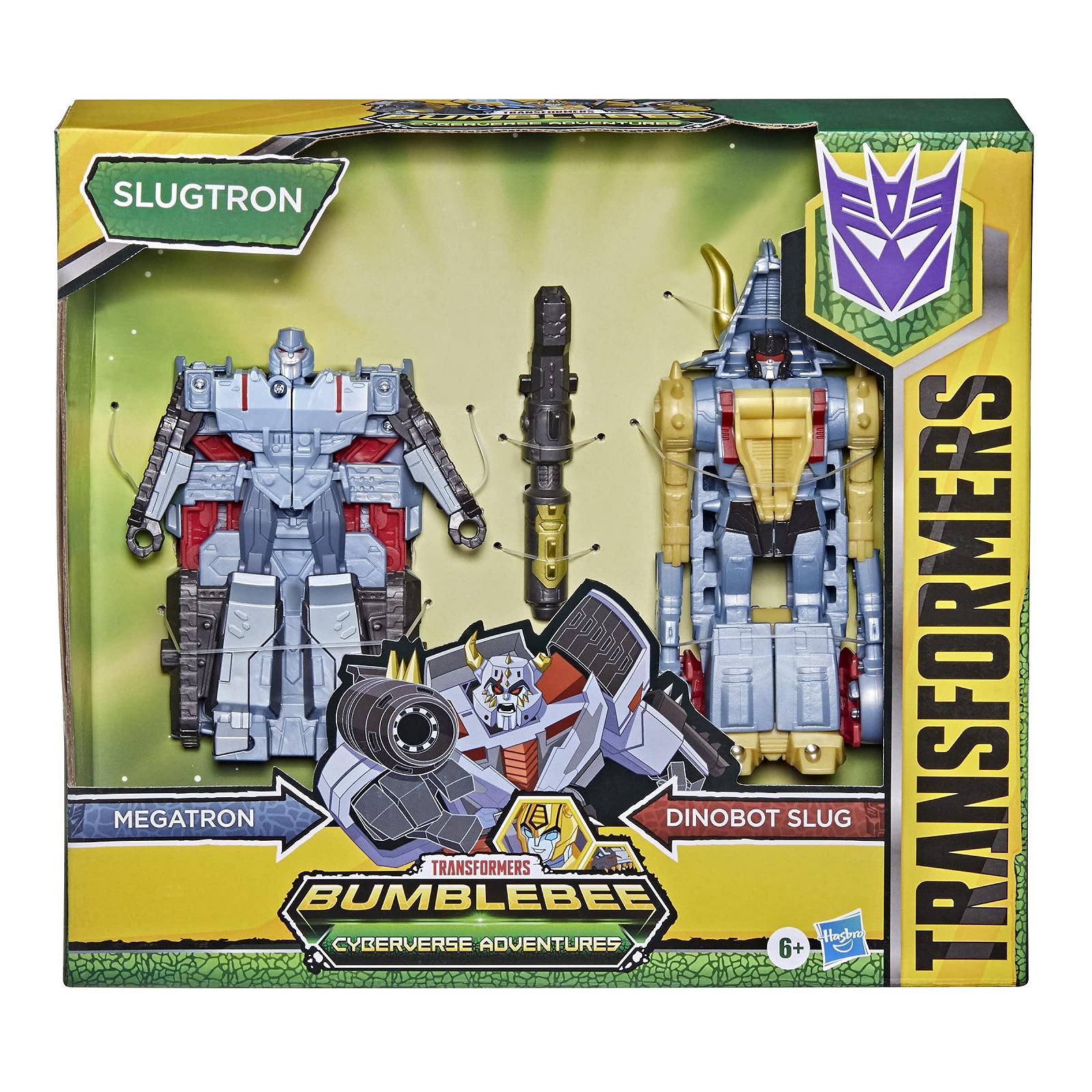 Фигурки Transformers Cyberverse Adventures Dino Combiners Slugtron, Набор из 2 фигурок, 11 см, фото №2