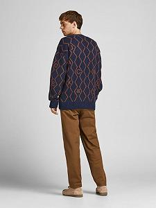 Кардиган Jack&Jones KNIT CARDIGAN KA KNT21 Темно-синій L synthetic.ua - Фото 1