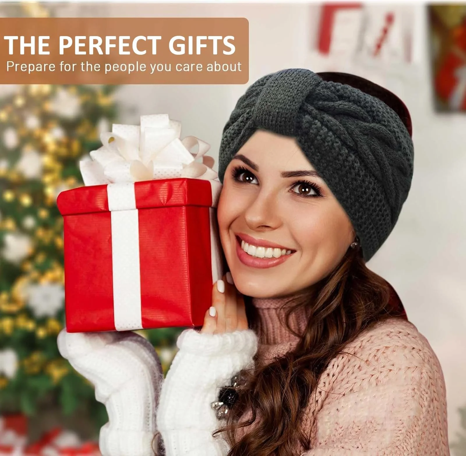 В'язана Пов'язка Kavya Зимова для жінок та дівчат, фото №7