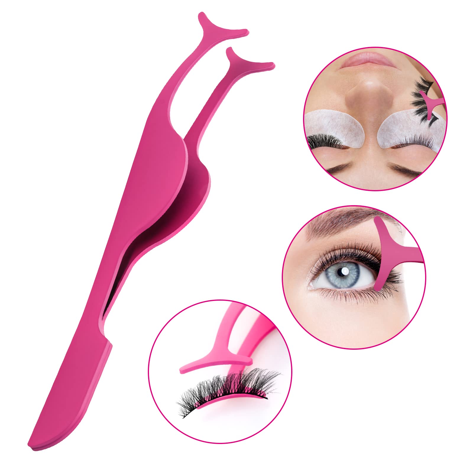 Пінцет Sibba Eyelash Applicator Stainless Steel Curved Tip Fishtail False Eyelash Extension Eyelash Separator Eye Makeup Beauty Tool, фото №3