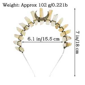 Обруч на голову с необработанным цитрином synthetic.ua - Фото 1