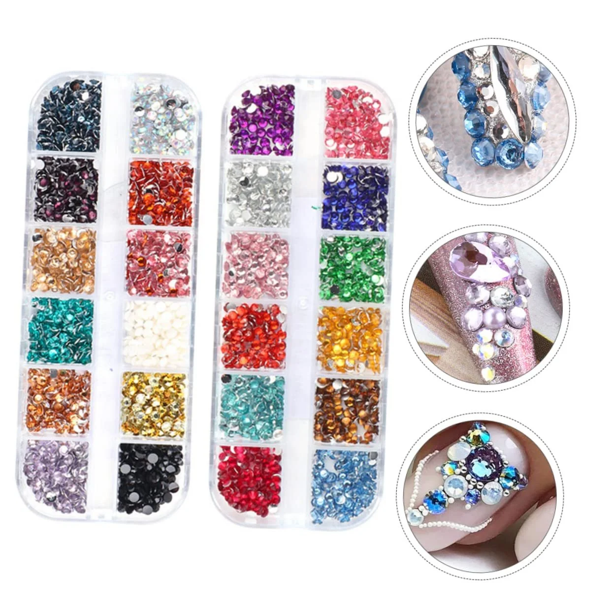 Стразы для ногтей FRCOLOR, набор, фото №3