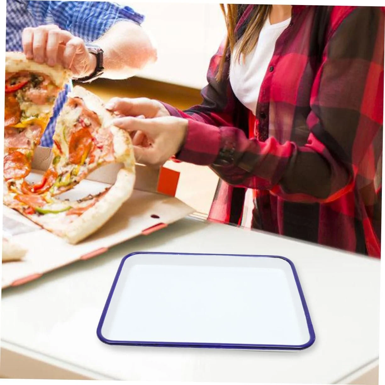 Форма для запекания IMIKEYA прямоугольная эмалированная антипригарная термостойкая, фото №8