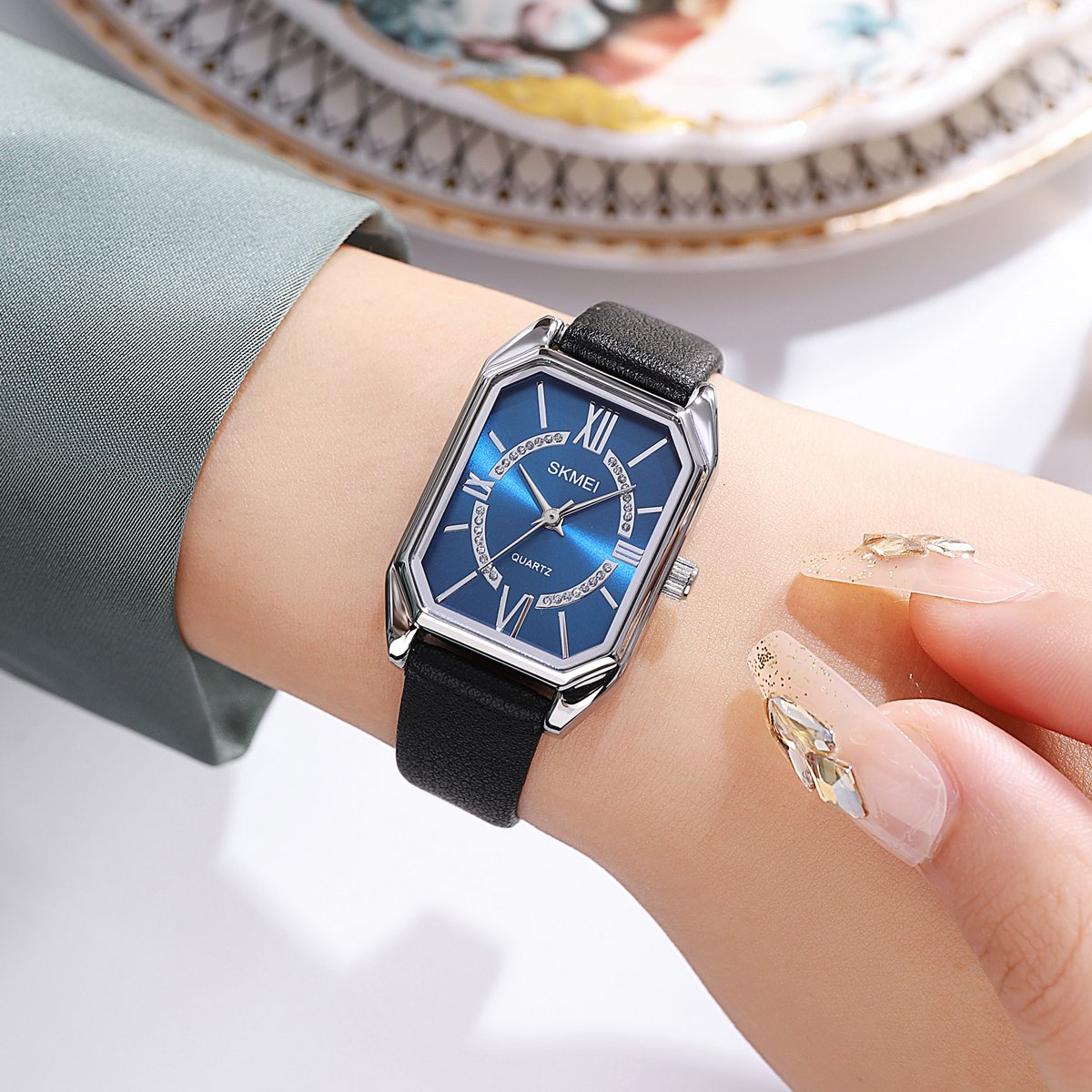 Годинник Skmei 2238 Silver-Blue, фото №3
