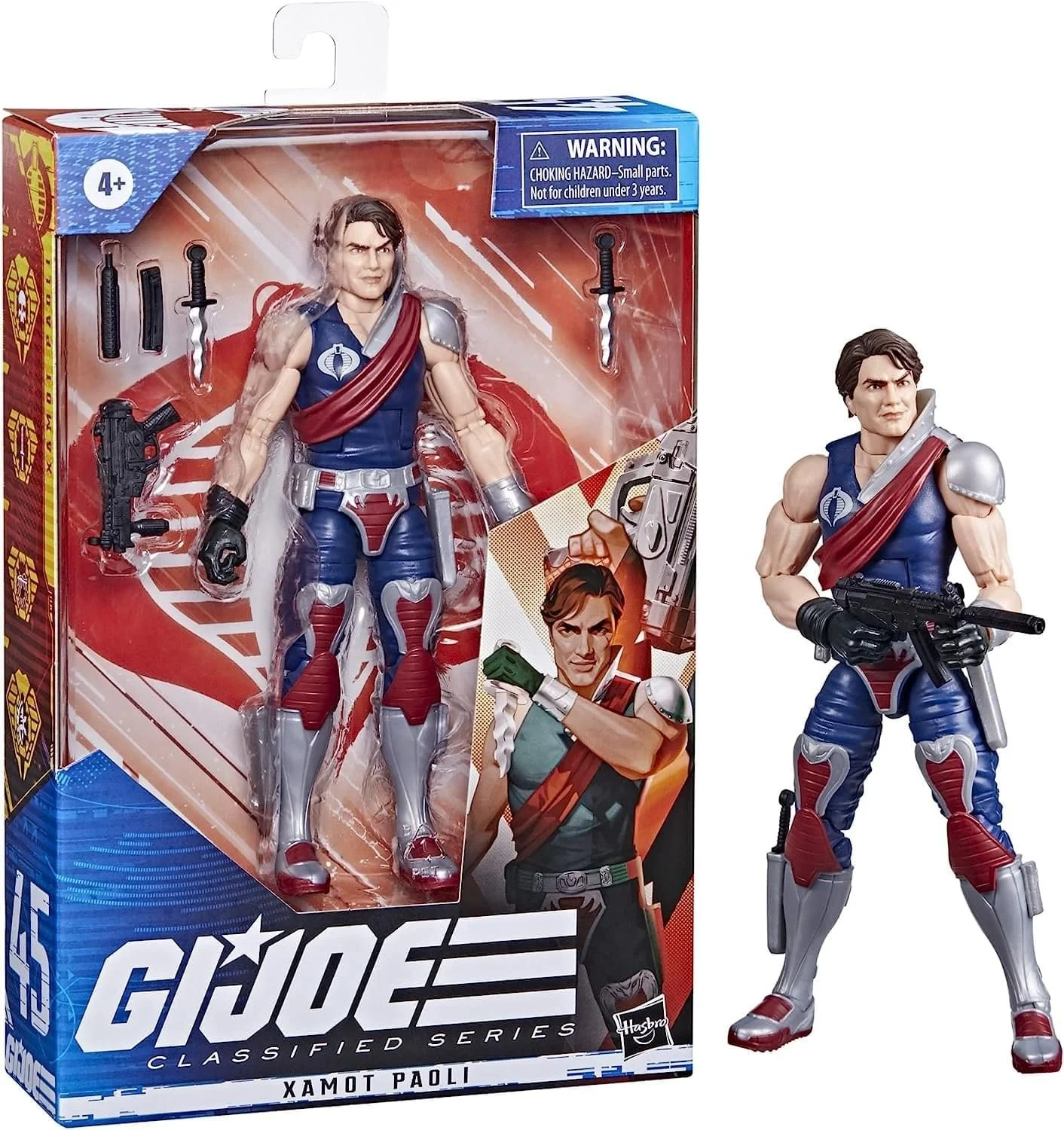 Фигурка G.I. Joe Classified Series Xamot Paoli 45 6 дюймов Разноцветный, фото №2