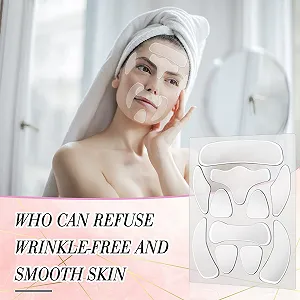 Набір патчів від зморшок на лобі 11 шт Прозорі силіконові патчі для обличчя для жінок і дівчат synthetic.ua - Фото 1