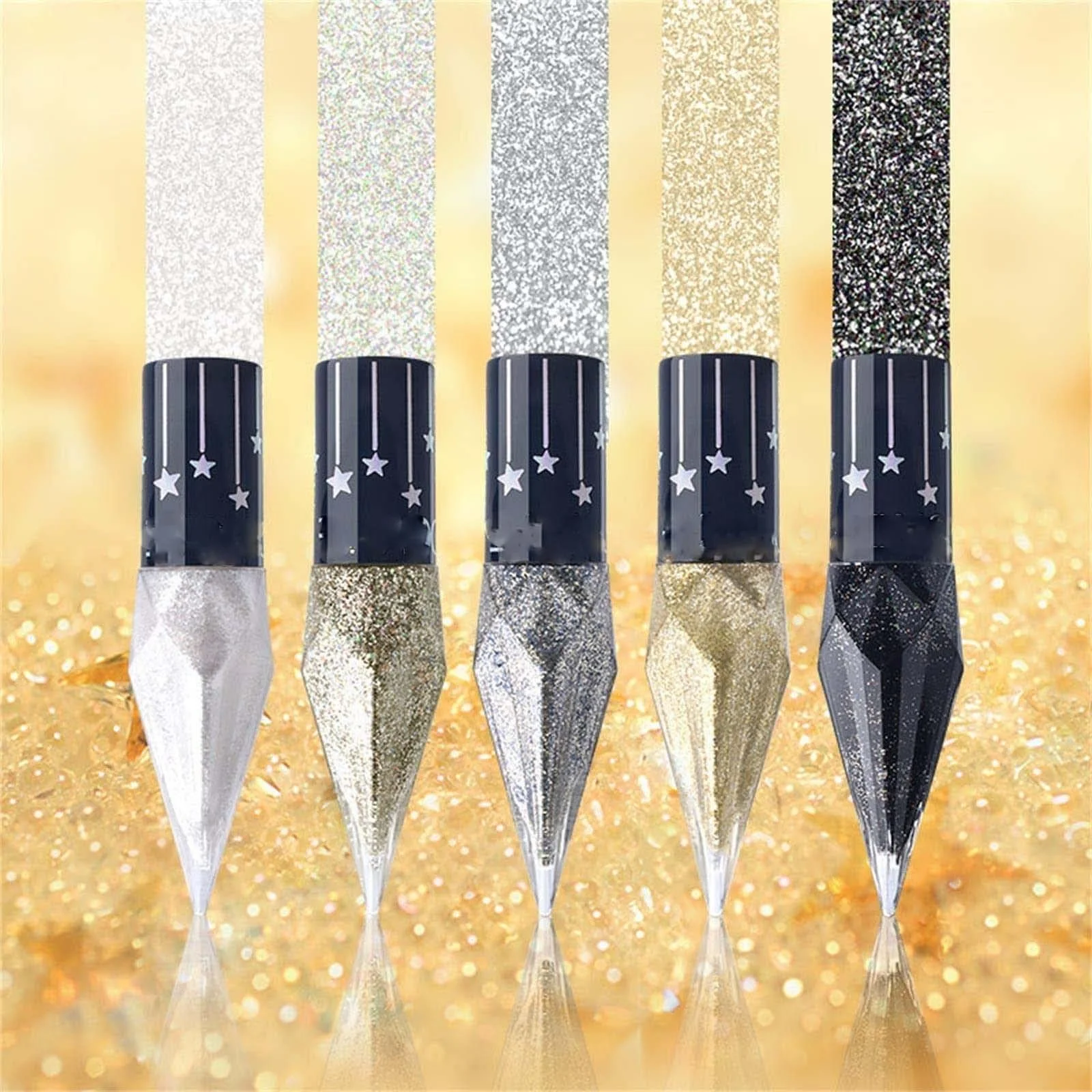 Набір рідких підводок для очей з блискітками 12,5 мл, фото №5 Набір рідких підводок для очей з блискітками 12,5 мл, фото №5