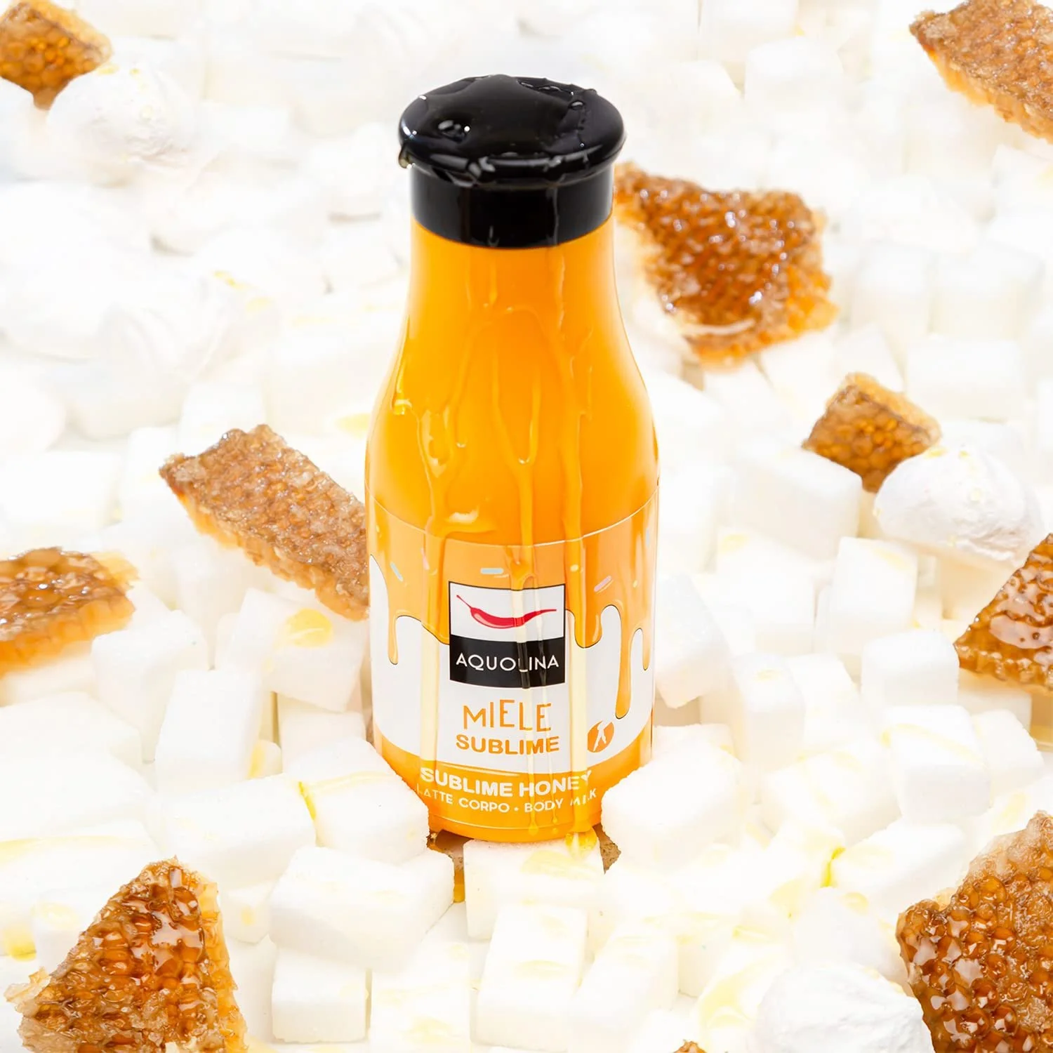 Молочко для тіла Aquolina Raised Honey Солодкий, делікатний і обволікаючий для оксамитової шкіри 250 мл, фото №2