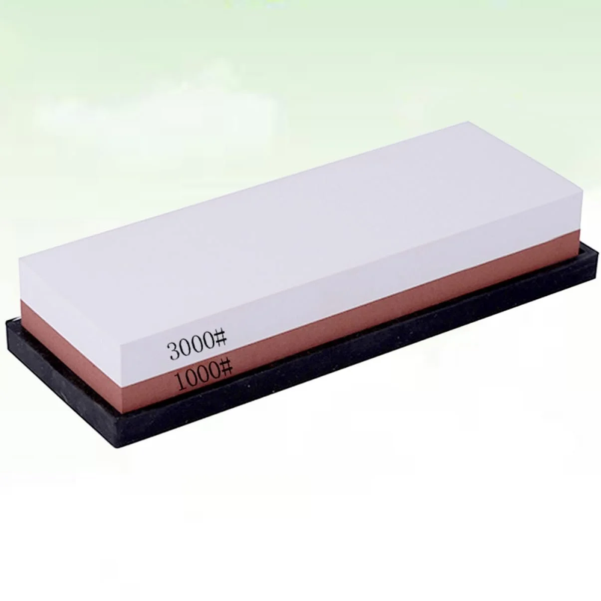 Точильний камінь двосторонній з білого корунду для ножів та ножиць, фото №2