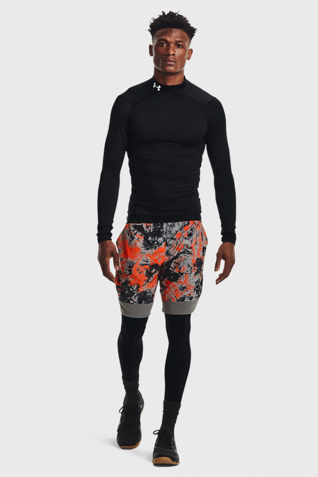 Футболка с длинным рукавом Under Armour CG Armour Comp Mock 1366072-001 Черный XL, фото №4