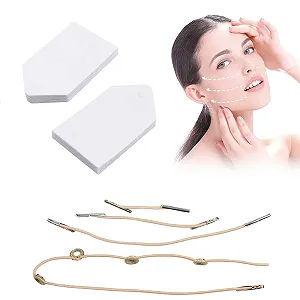 Наклейки для лица Мгновенные невидимые 40 шт, сменная лента, лента для подтяжки шеи и глаз - Фото 1