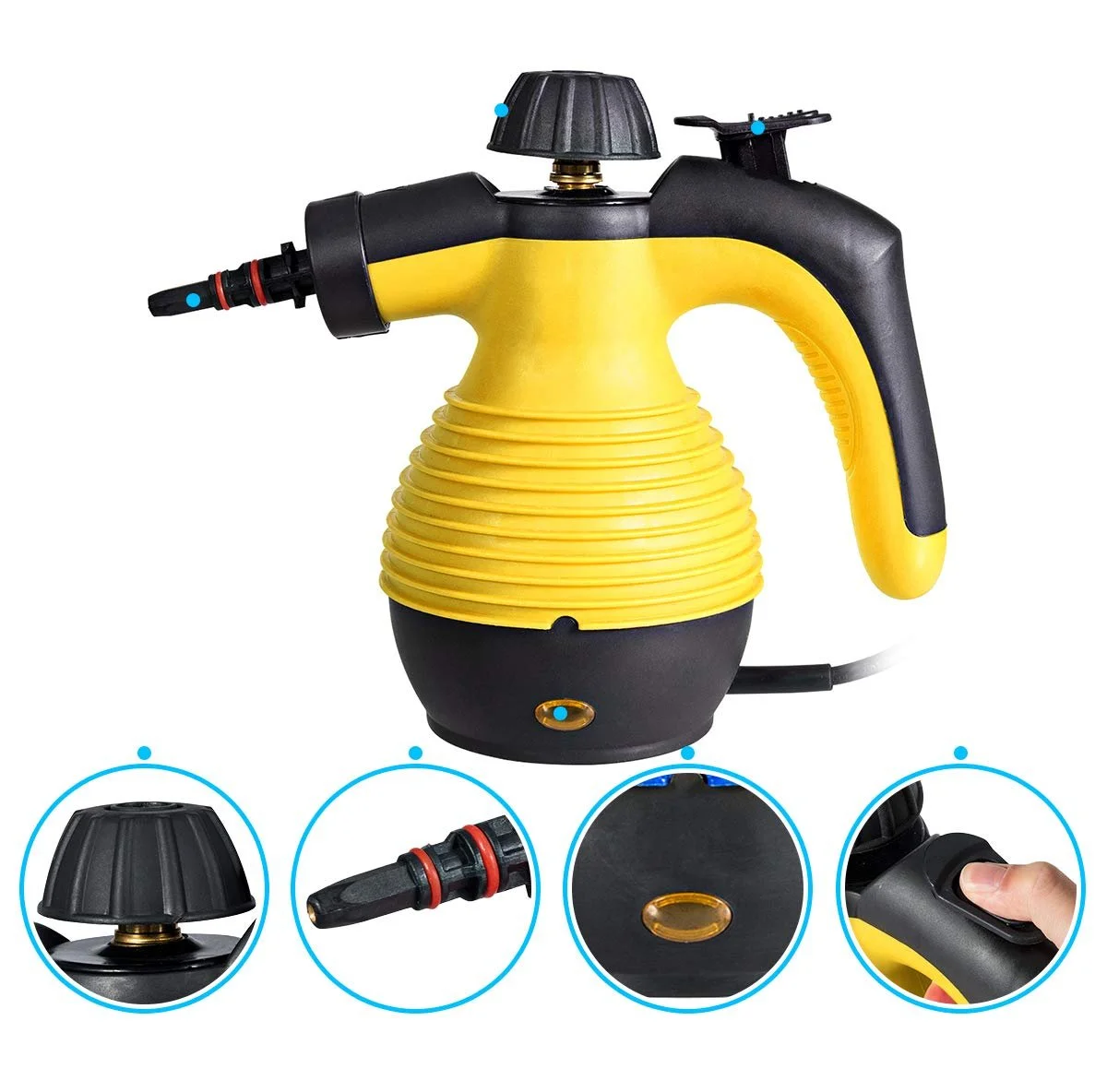 Пароочисник DREAMADE портативний ручний 3 бар 350 мл, фото №5 Пароочисник DREAMADE портативний ручний 3 бар 350 мл, фото №5