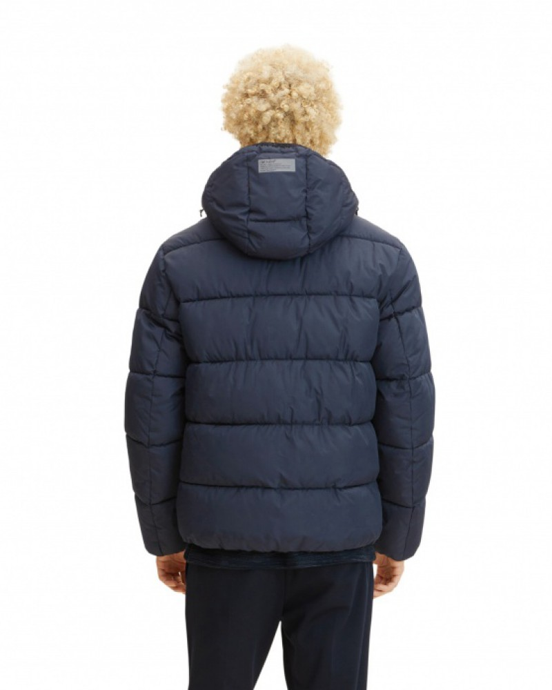 Куртка puffer jacket 1032429-10668 Tom Tailor Темно-синій S, фото №2