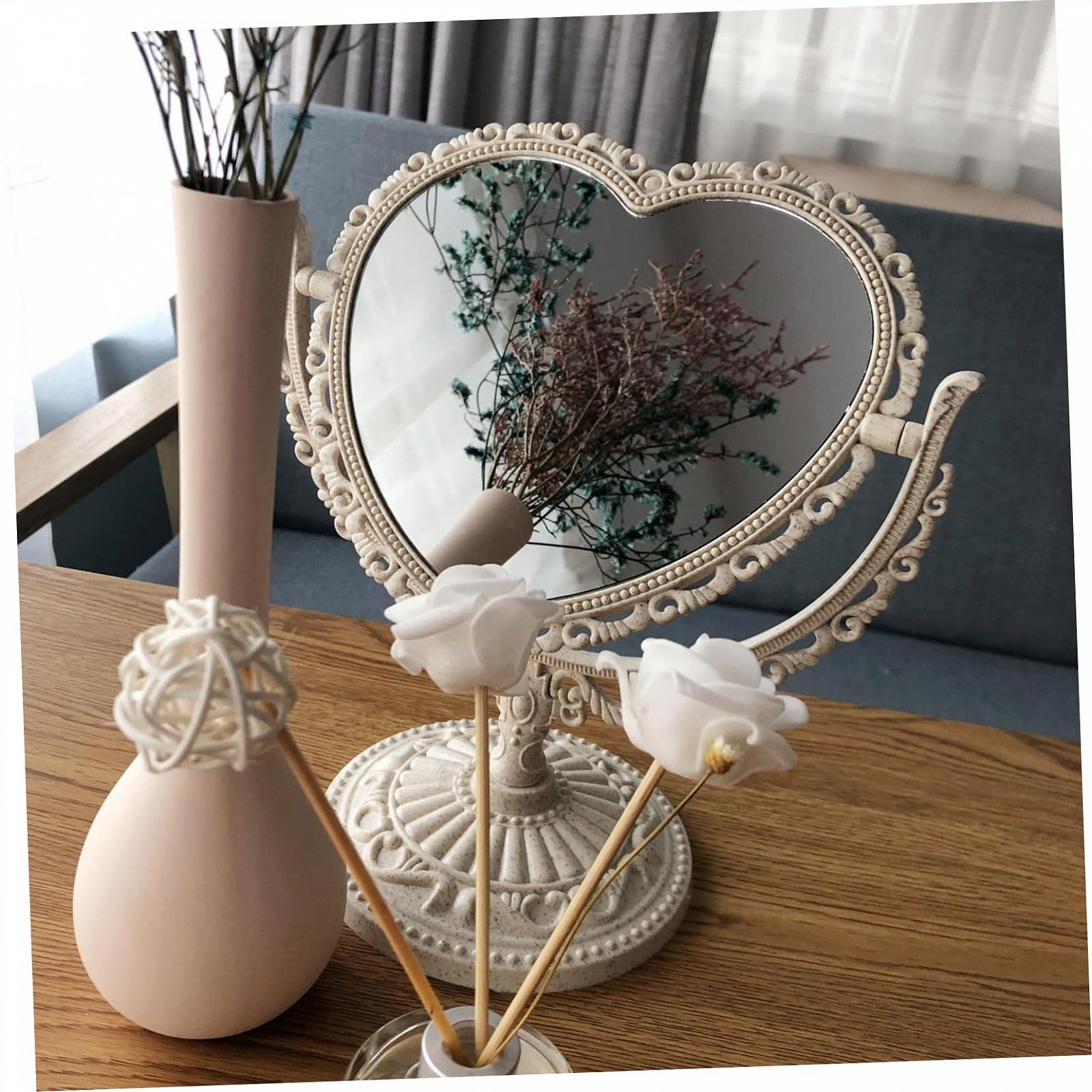 Зеркало POPETPOP Retro-косметическое Элегантный винтажный европейский пластиковое декоративное настольное, фото №7 Зеркало POPETPOP Retro-косметическое Элегантный винтажный европейский пластиковое декоративное настольное, фото №7