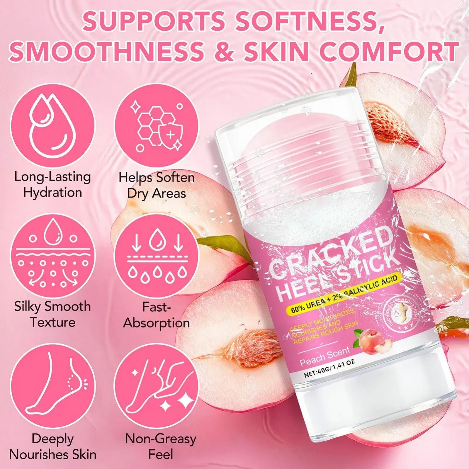 Крем для ног роллер увлажняющий питательный 40 г, фото №7