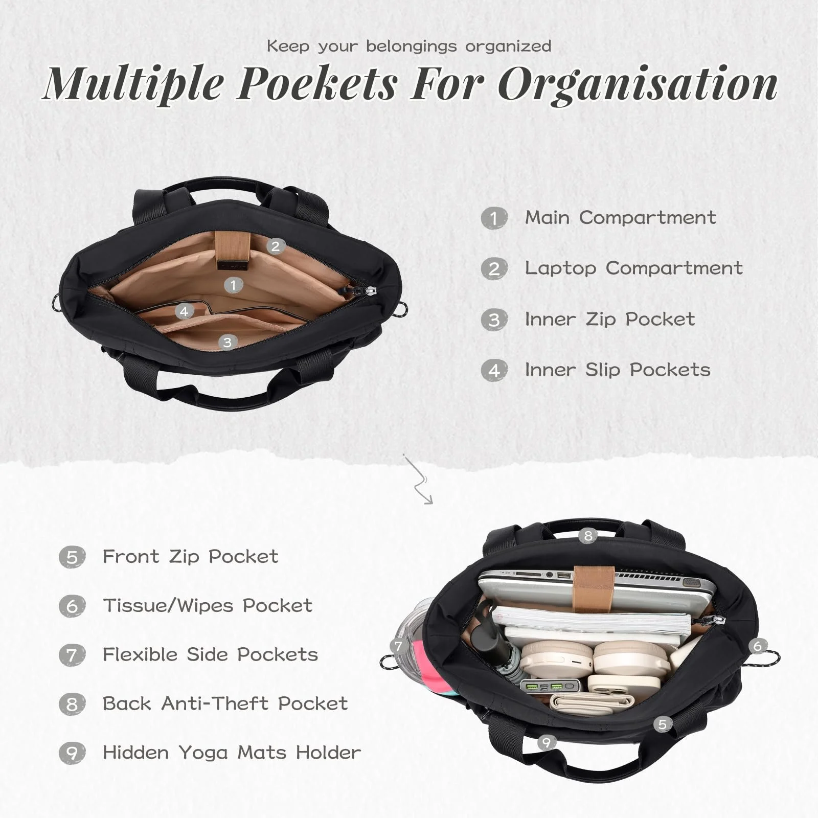 Рюкзак для ноутбука GOLF SUPAGS Convertible Quilted Carry Bag, фото №3 Рюкзак для ноутбука GOLF SUPAGS Convertible Quilted Carry Bag, фото №3