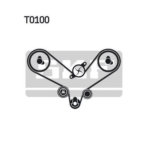 Водяний насос і комплект ременя ГРМ SKF VKMC 01201 для AUDI FORD SEAT SKODA VW, фото №2