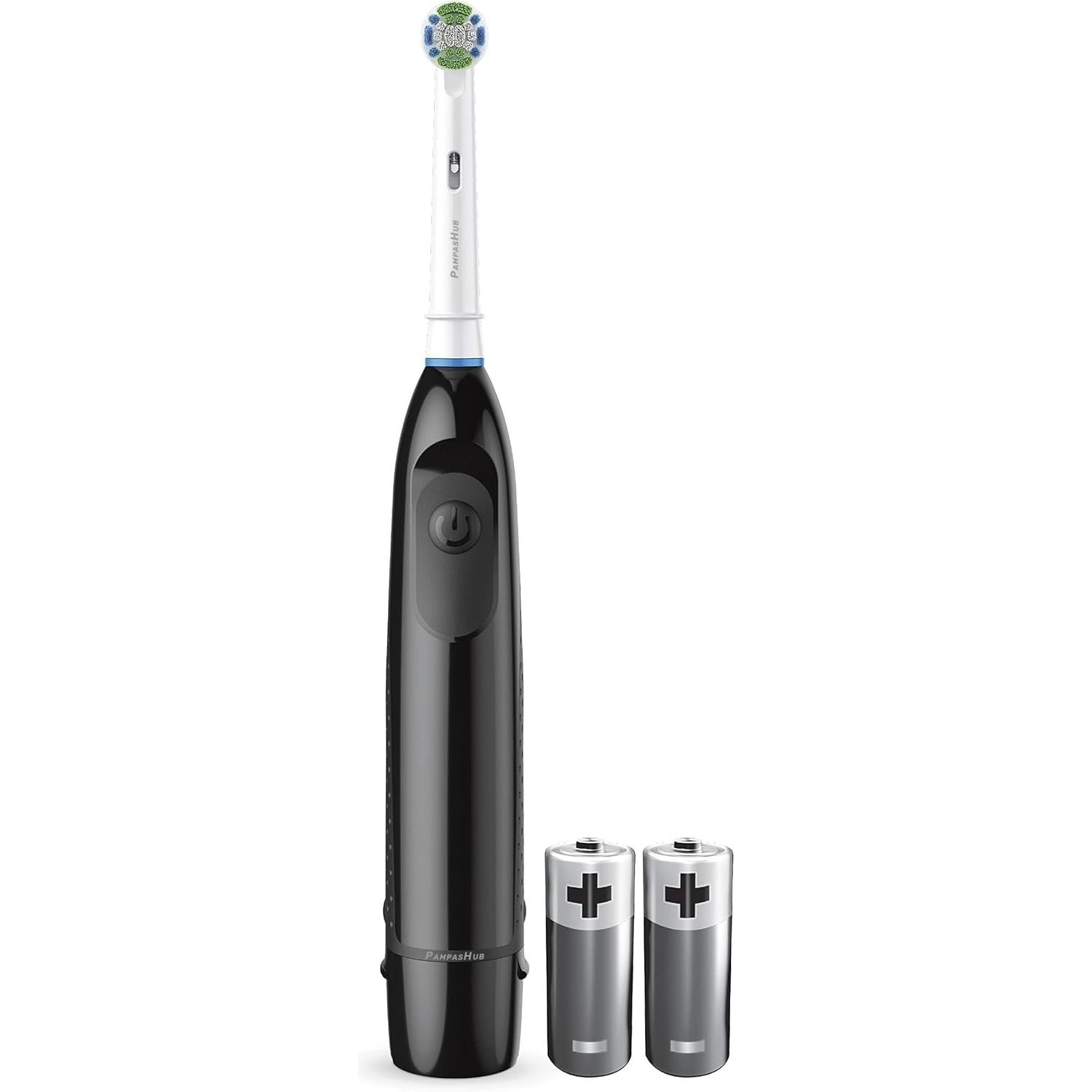 Зубная щетка Oral-Pro Battery Power, черная, на батарейках, с 2 батарейками и насадкой Precision Clean, фото №1