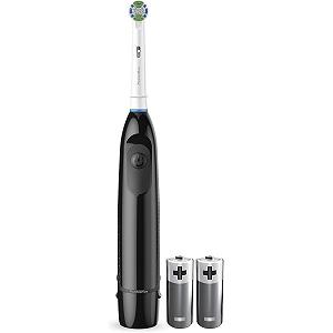 Зубная щетка Oral-Pro Battery Power, черная, на батарейках, с 2 батарейками и насадкой Precision Clean - Фото 1