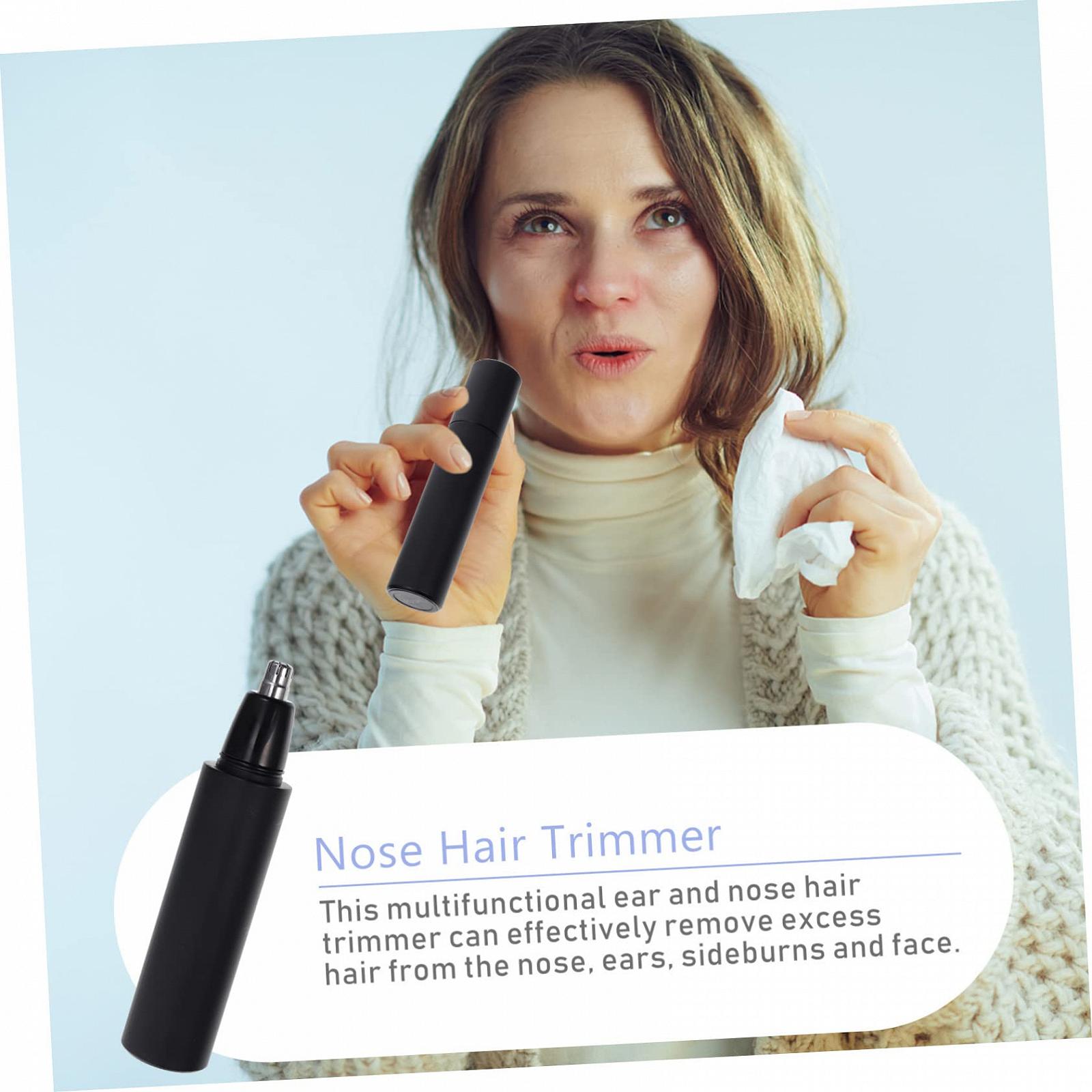 Триммер HOMSFOU Pack для волос в ушах и носу из алюминиевого сплава Чёрный, фото №3