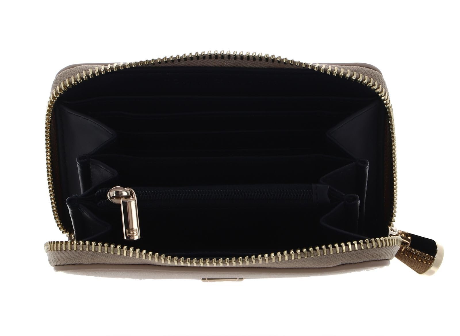 Кошелек TOMMY HILFIGER Poppy Plus Zip Around Wallet M Merino, бежевый, стандартный размер, классический, фото №2