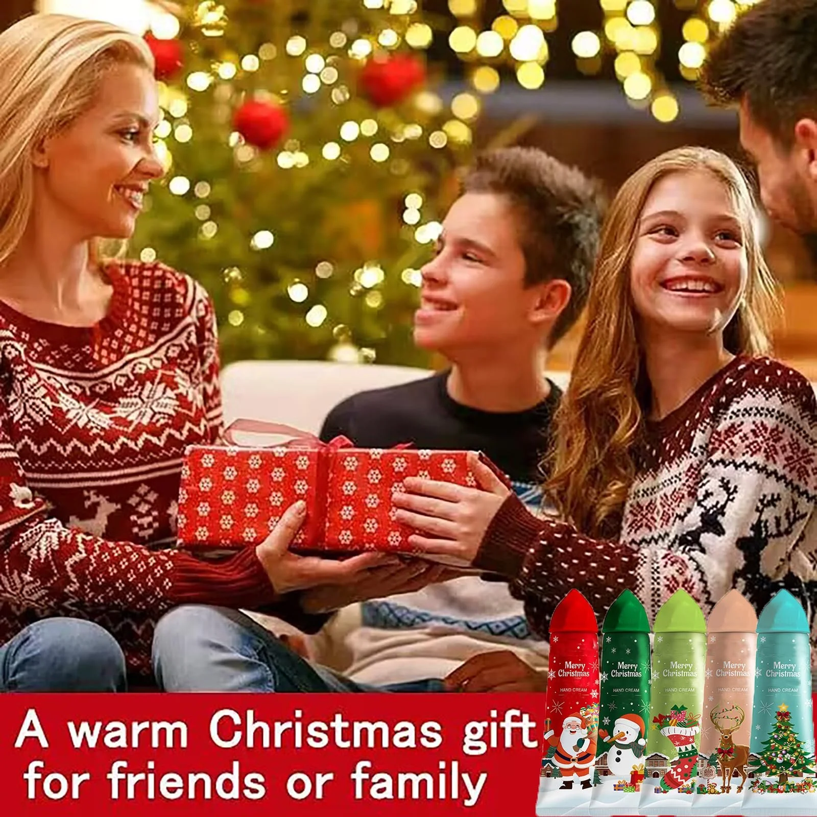 Крем для рук Різдвяний міні-набір, набір різдвяних кремів для рук, 5 x 30 мл, фото №7