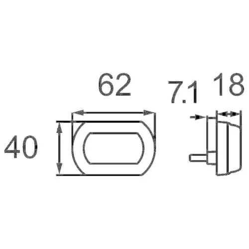 Габаритный фонарь HELLA 2PF 013 323-251 передний левый, передний правый, фото №3