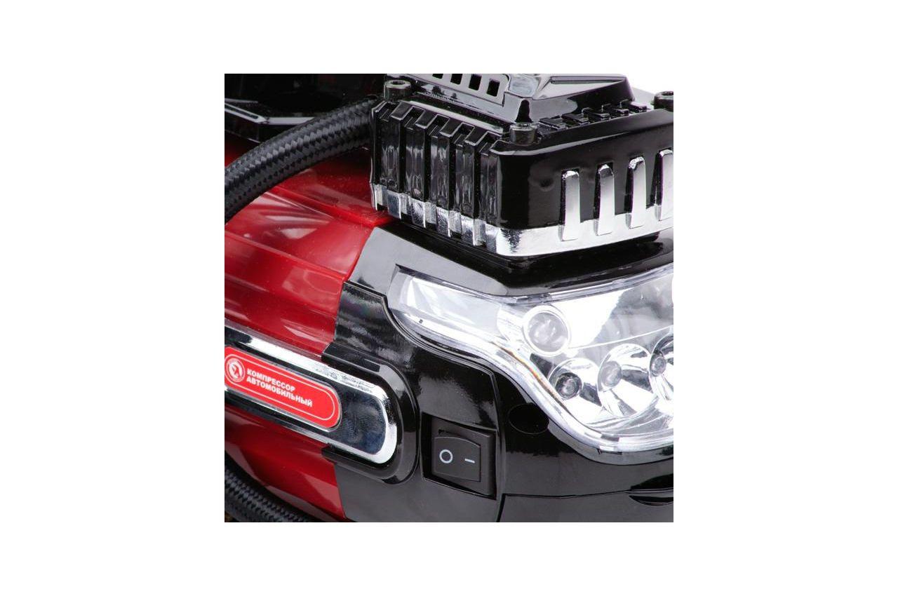 Мінікопресор автомобільний Intertool 12В x 7 бар 40 л/мин двопошневої (AC-0003), фото №3