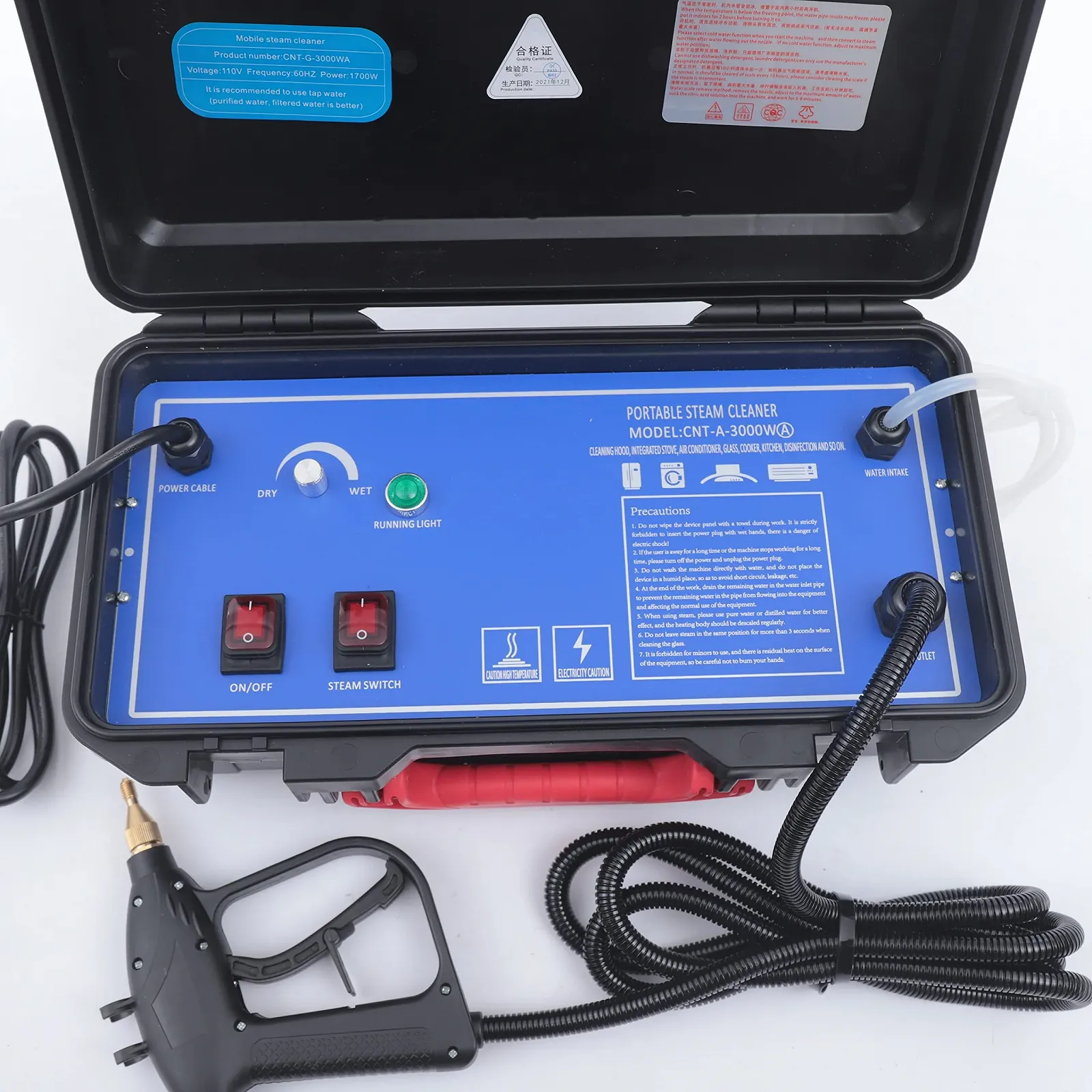 Пароочисник Портативний 3 кВт 3-5 бар 100-130°C, фото №4