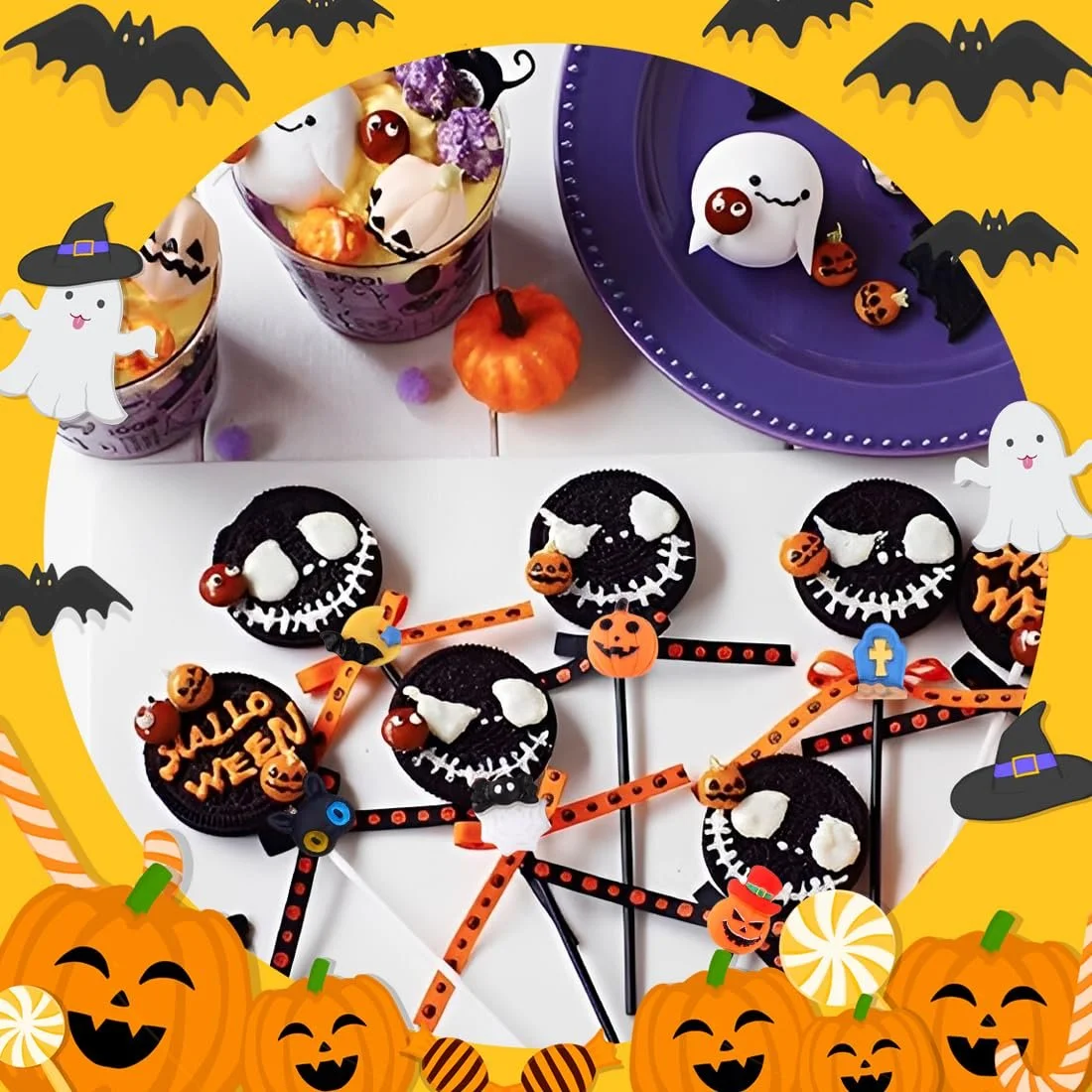 Прикраса для нігтів 3D на Хелловін (1 коробка) Ретро, фото №5