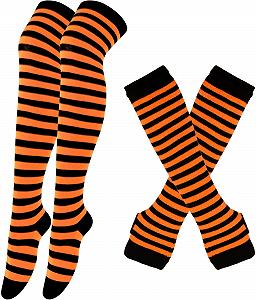 Женские гольфы, нарукавники, набор перчаток без пальцев, длинные вязаные перчатки, набор носков - Фото 1