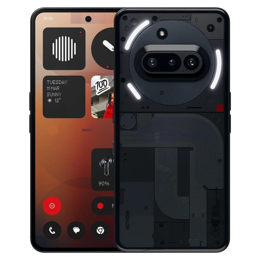 Смартфон Nothing Phone (3a) 256 ГБ Black, фото №1