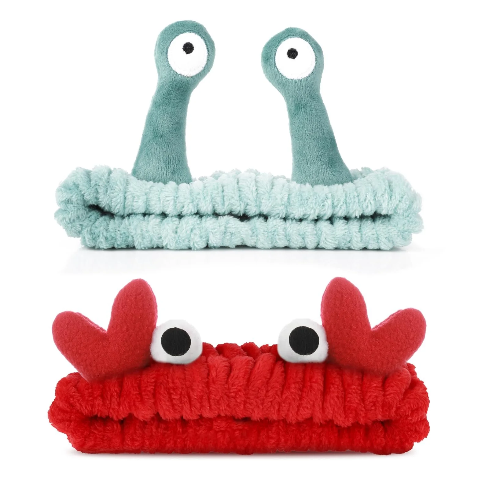 Набір з пов'язок на голову для вмивання, косметичнаушу, догляду за шкірою та краси, фото №7