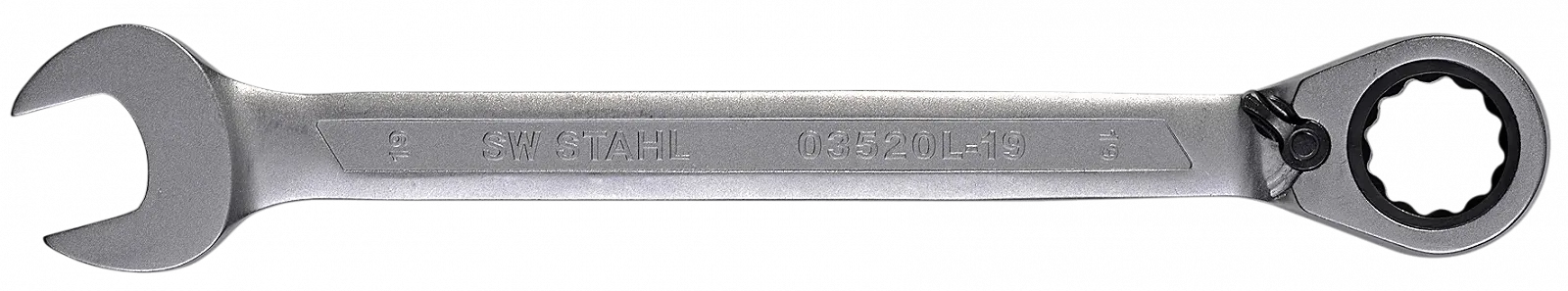 Комбінований тріскачковий ключ SW-STAHL 03520L-19 19 мм реверсивний, фото №1