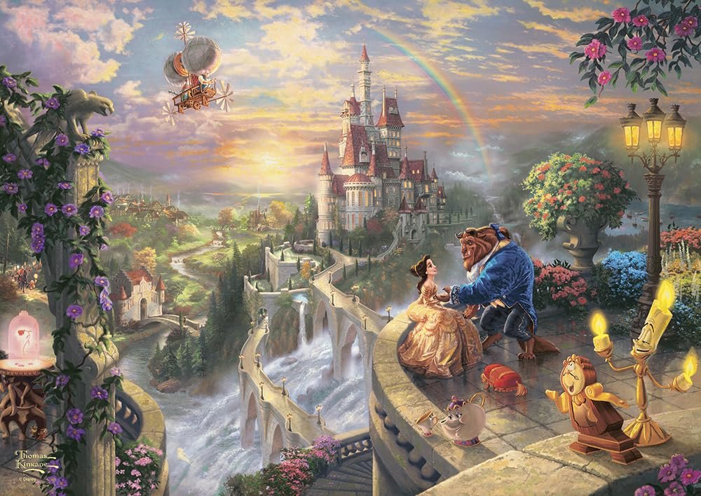 Пазл Schmidt Spiele Thomas Kinkade Disney Beauty and Beast 59926 500 деталей в жестяной коробке, фото №2