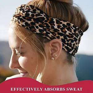 Набор из 4 женских повязок на голову в стиле бохо с леопардовым принтом. цена на synthetic.ua - Фото 1 Набор из 4 женских повязок на голову в стиле бохо с леопардовым принтом. synthetic.ua - Фото 1