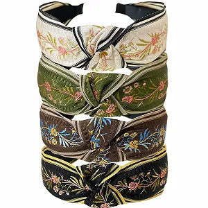 Винтажный обруч Jseng Ручной работы Вышивка - Фото 1