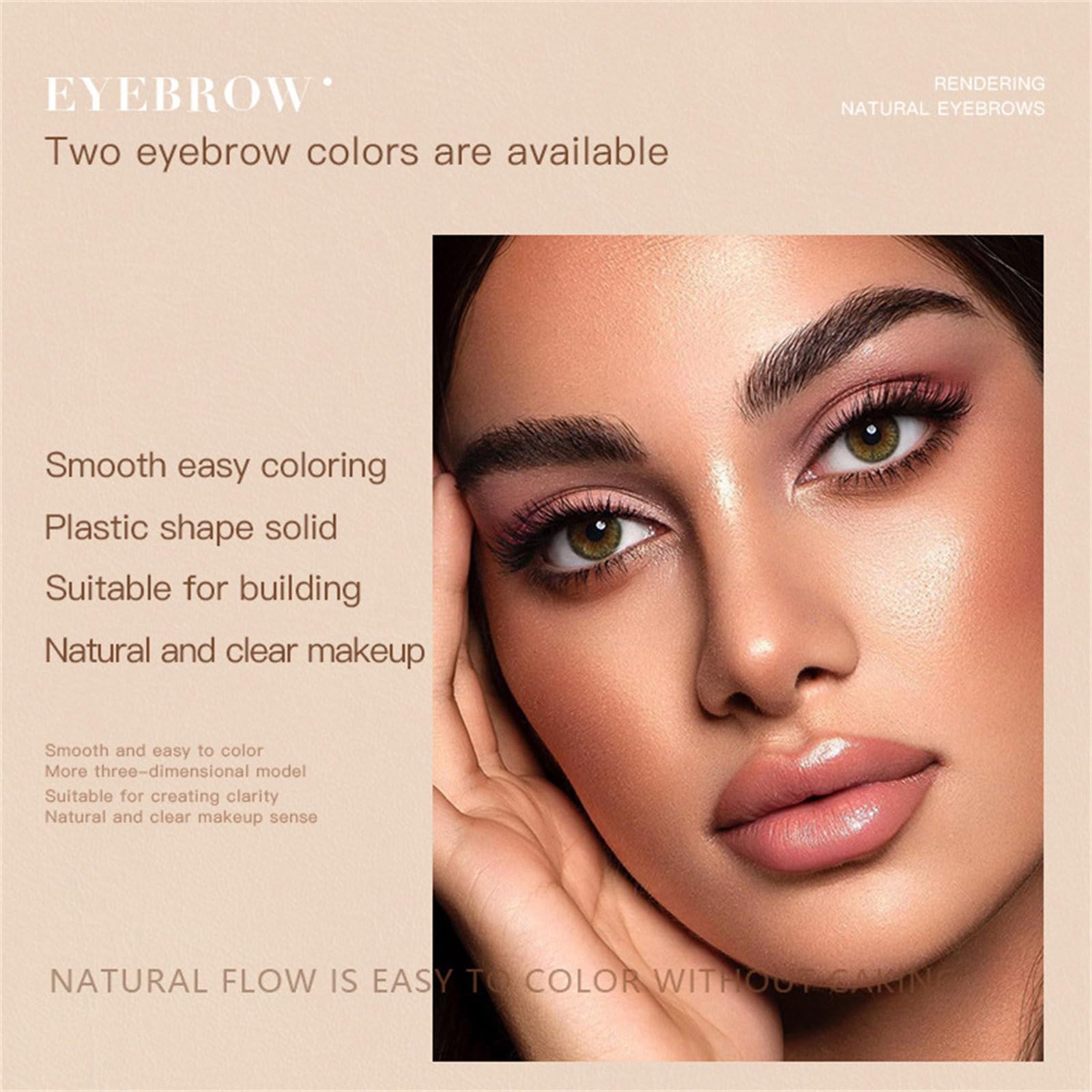 Пудра для брів Eyebrow Creams Double Brush Head Waterproof, фото №4 Пудра для брів Eyebrow Creams Double Brush Head Waterproof, фото №4