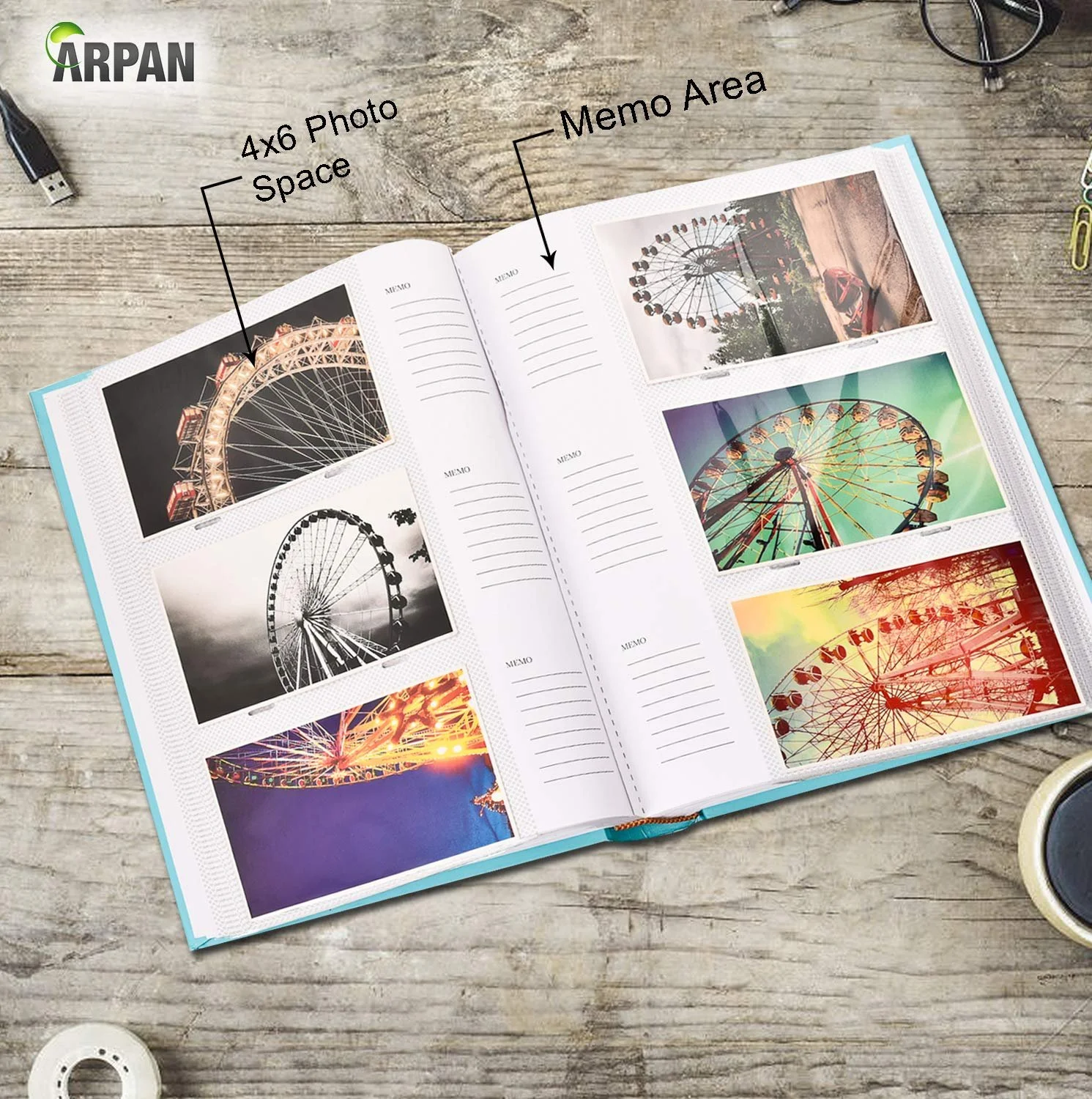 Фотоальбом Arpan Большой Вставной для записей Синий на 300 фотографий 10x15 см, фото №5 Фотоальбом Arpan Большой Вставной для записей Синий на 300 фотографий 10x15 см, фото №5