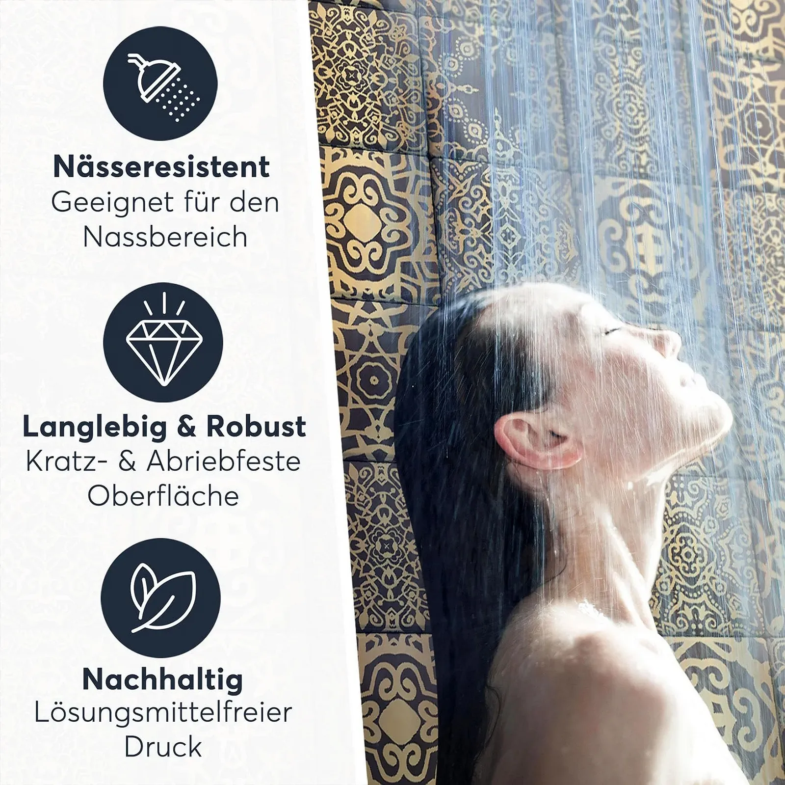 Наклейки для плитки Creatisto Tile Mosaic Hamam Vibes 9 шт., фото №5