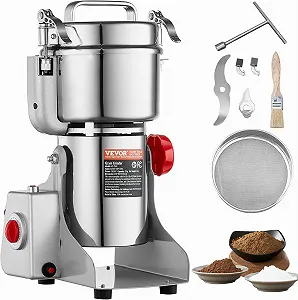 Купити Електричний млин VEVOR HC-750Y / 2000 Вт / 750 г / Нержавіюча сталь / Супер-дрібний помел / Серебристий - Фото 1 Електричний млин VEVOR HC-750Y / 2000 Вт / 750 г / Нержавіюча сталь / Супер-дрібний помел / Серебристий - Фото 1