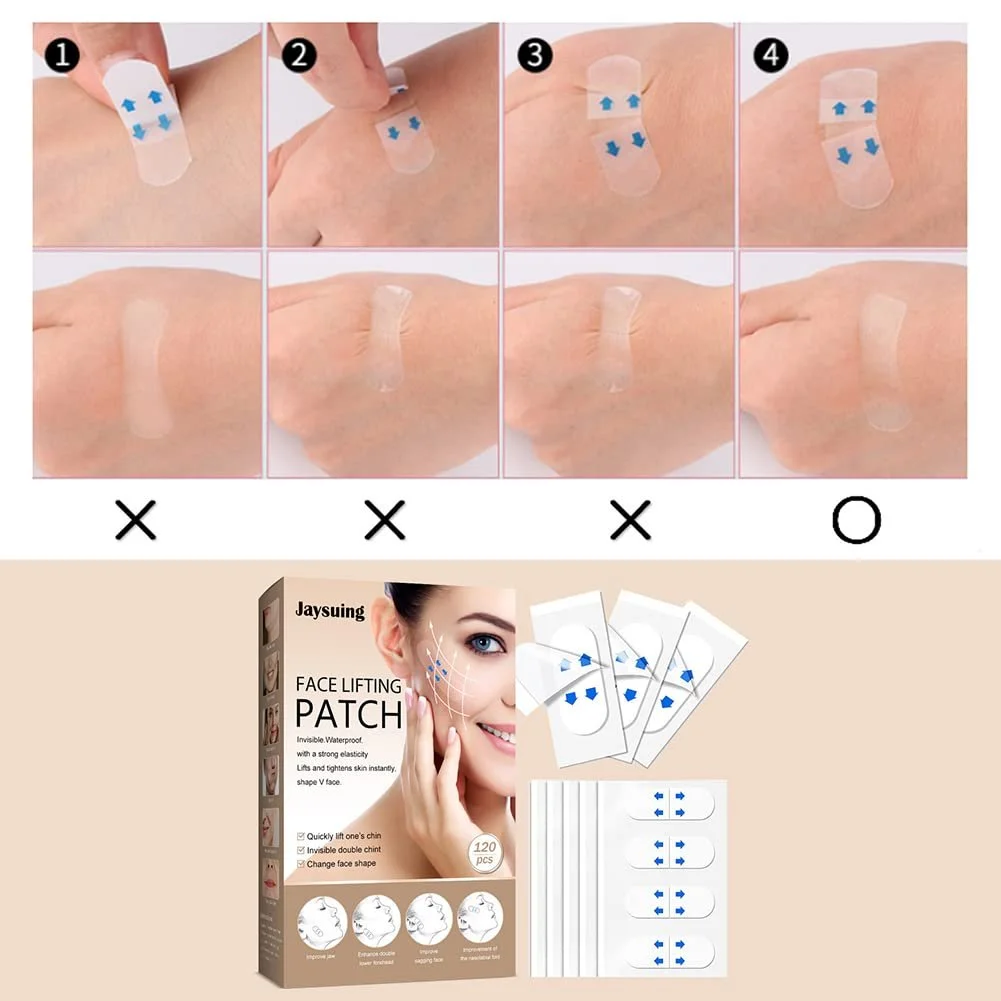 Стікери для підтяжки обличчя, 30 шт., стрічка для підтяжки обличчя, фото №7 Стікери для підтяжки обличчя, 30 шт., стрічка для підтяжки обличчя, фото №7