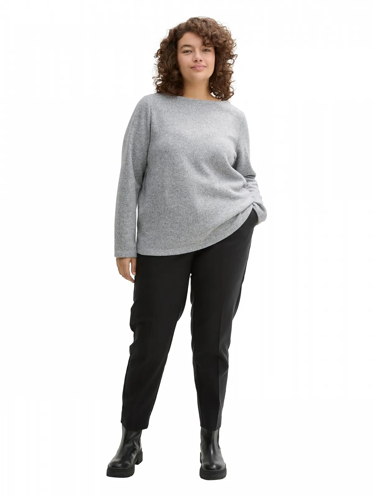 Жіночий Світшот Plus Size Cosy TOM TAILOR з ґудзиками, фото №4