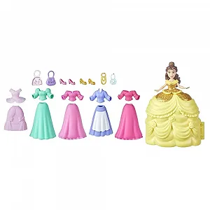 Купити Лялька Disney Princess Secret Styles Belle's Fashion Collection, ігровий набір з 6 нарядами та 6 аксесуарами для дівчаток від 4 років - Фото 1 Лялька Disney Princess Secret Styles Belle's Fashion Collection, ігровий набір з 6 нарядами та 6 аксесуарами для дівчаток від 4 років - Фото 1
